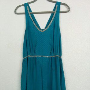 Quicksilver teal dress with lace detail